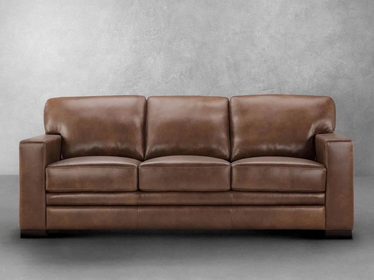 Astoria Leather Sofa - Brown
