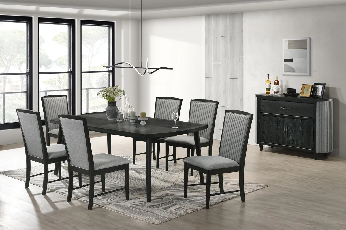 SKYLINE RECTANGLE DINING TABLE W / 6 CHAIRS